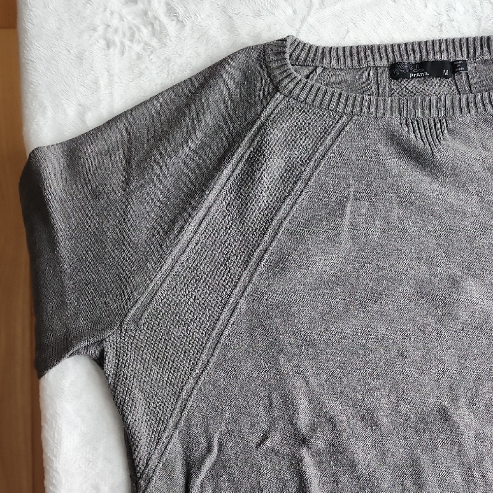 Prana Women's Charcoal Crewneck Sweater - Picture 3 of 9